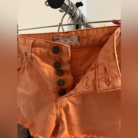 Free People Orange Shorts - Picture 3 of 5